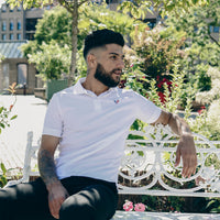 Polo Homme Manches Courtes blanc Edition Spéciale "Made in France"